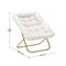 Emma and Oliver Aisling Oversized Folding Saucer Chair for Dorm, Bedroom